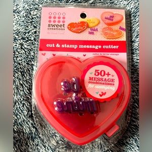Sweet creations cut and stamp message cutter